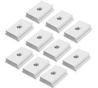 Namvo - Tuerca de Ranura en T M6 de 10 Piezas, Tuerca en T Deslizante de Aluminio, Tuerca Deslizante en T roscada, Bloque de Tuerca Deslizante en T para Sujetador