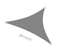 Namvo Voile d'ombrage triangulaire imperméable de Haute qualité Avec Protection UV, 3 x 3 x 3 m, pour espaces extérieurs, Balcon, terrasse, Jardin (Gris)