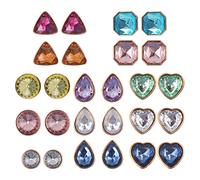 Namvo Zapato Decoración Encantos Bling Cristal Diamante Zapatos Encantos para Mujeres Perla Joyería Encantos Pulsera Accesorios 26 Piezas, cristal