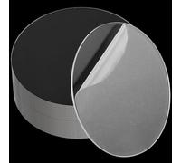 NAMYEUT 22 unidades de discos acrílicos redondos de 10 cm, lámina acrílica transparente, círculo acrílico para hacer pasteles, presentación de productos y señalización de fiestas, manualidades,