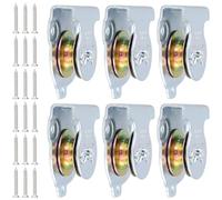 NAMYEUT 6 Poleas de Carga, Poleas Rodillo para Cuerda y Cable de Acero, Capacidad de Carga de 190 kg