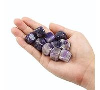 Namzi 10 Paquetes de Piedras de Amatista Natural Pulidas y Cuadradas,Cristales y Piedras de Curación en Masa de Cuarzo para Wicca,Reiki,Energía de Curación,Piedras de Chakra,Suministros para Brujería