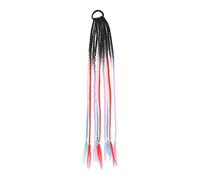 Namzi 2 piezas de pelucas de cola de caballo sucia para extensiones de cabello de colores con banda de cola con bandas Pelucas Peluca de rastas de color Alambre de alta temperatura,B