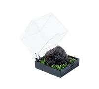 Namzi 2 piezas de piedra natural de color rojo profundo para minería, adorno de caja de etiquetas de cristal crudo, piedra cruda de cristal para niños, ciencia de minería, popularización, regalo de