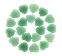Namzi 20 paquetes de Piedras de Corazón de Aventurina Verde Pulida Natural, Cristales y Piedras de Sanación, Cristales a granel para Wicca, Energía Curativa, Piedras de Chakra, Suministros de Brujería