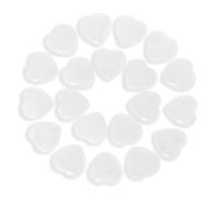 Namzi 20 paquetes de piedras de cristal de cuarzo natural en forma de corazón, Cristales y Piedras de Sanación de Cuarzo para Wicca, Energía Curativa, Piedras de Chakra, Suministros de Brujería