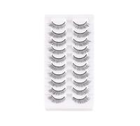 Namzi 20 pares de pestañas de Mink gruesas y ligeras, ojos voluminosos, aspecto natural, volumen falso, A1029