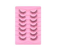 Namzi 21 pares Wispy Faux Mink Lashes Pestañas Ojos voluminosos, aspecto natural, volumen falso de pestañas, A7085
