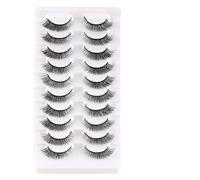 Namzi 30 pares de pestañas de Mink gruesas y ligeras, ojos voluminosos, aspecto natural, volumen falso, A1030