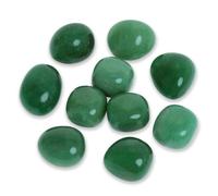 Namzi Cristales de Aventurina Verde Natural Brasileña Pulidos y Lisos, Cristales y Piedras de Sanación al por Mayor para Wicca, Energía Curativa, Piedras de Chakra, Suministros de Brujería (10 Piezas)
