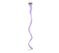 Namzi Extensiones de cabello de colores, 6 unidades, 18 pulgadas, extensiones de cabello con clip, arcoíris, un color, con reflejos, largo, ondulado, sintético, para mujeres, regalos, fiestas, morado