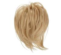 Namzi Moño de pelo despeinado, moño con clip y peine lateral, natural, ajustable, versátil, pelo sintético para mujeres y niñas, rubio dorado B