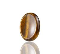 Namzi Piedras de Preocupación de Roca de Ojo de Tigre para Niños,Piedra Oval de Palma,Piedra del Pulgar,Cristales y Piedras de Curación en Masa de Cuarzo para Wicca,Reiki,Energía de Curación(1 Unidad)