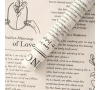 Namzi Regalos, papel de embalaje de flores, suministros de floristería, ramo de flores impermeable, 20 hojas, 20 x 27.5 pulgadas, personajes negros