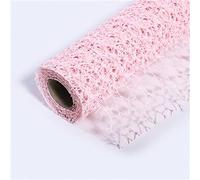 Namzi Sakura - Papel de regalo para accesorios florales en polvo con tul, 1 paquete, embalaje de flores de red, 19.7 x 177.2 pulgadas