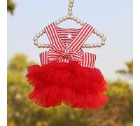 Namzi Vestido de perro dulce para cachorros, lindos vestidos de princesa para gatos, falda para perros pequeños (XXL, A03)