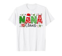 Nana Claus Family Matching Merry Christmas Pijama Mamá Madre Camiseta