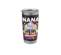 Nana de la cumpleañera, abuela, abuela, abuela, linda Vaso térmico de acero inoxidable de doble pared