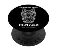 Nana korobi ya Oki. Fall Seven Times, Get up Eight! Fox God PopSockets PopGrip Adhesivo