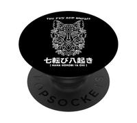 Nana korobi ya Oki. Fall Seven Times, Get up Eight! Fox God PopSockets PopGrip Adhesivo