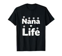 Nana Life - Diseño de Citas de Abuelos con Flores Lindas Camiseta