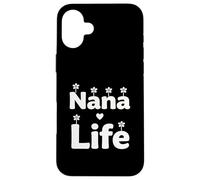 Nana Life - Diseño de Citas de Abuelos con Flores Lindas Carcasa para iPhone 16 Plus