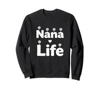 Nana Life - Diseño de Citas de Abuelos con Flores Lindas Sudadera