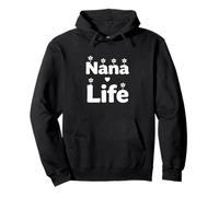 Nana Life - Diseño de Citas de Abuelos con Flores Lindas Sudadera con Capucha