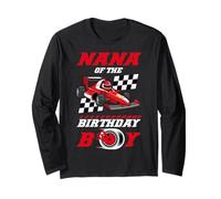 Nana of The Birthday Boy Pit Crew Race Car Matching Family Manga Larga