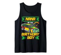 Nana of The Birthday Boy Race Car Party Family Matching Camiseta sin Mangas