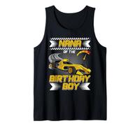 Nana of The Birthday Boy Race Car Party Family Matching Camiseta sin Mangas