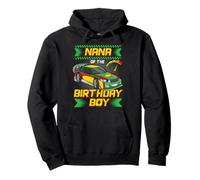 Nana of The Birthday Boy Race Car Party Family Matching Sudadera con Capucha