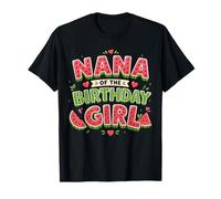 Nana of The Birthday Girl Watermelon Family Party Camiseta
