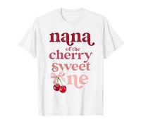 Nana of The Cherry Sweet One Coquette Primer Cumpleaños 1er Camiseta