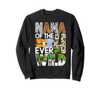 Nana of The Four Ever Wild - Lindo Safari Jungle para su Cuarto cumpleaños Sudadera