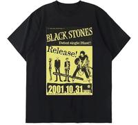 Nana Osaki The Stones Anime T Shirt Men Cool Manga Graphic Vintage Tops Streetwear Harajuku Loose Casual Tees Tees Black M