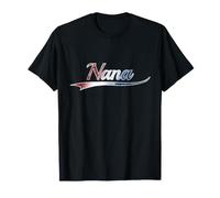 Nana Patriotic Red White and Blue American Grandmother Camiseta