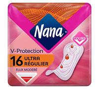 Nana Servilletas higiénicas ultra regulares - Flujo moderado - 16 servilletas en bolsa individual