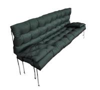 nana shop Cojín impermeable para columpio de jardín, 180 cm, columpio, cojín para columpio de jardín, cojín para banco (verde)