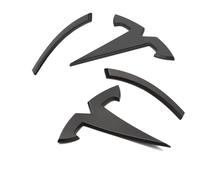 Nanaholy Accesorios Model Y para Emblema de Tesla, 2 Piezas/Juego para Maletero Delantero/Maletero Trasero, calcomanía con Logotipo (Negro)