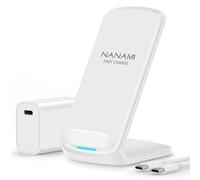 NANAMI Cargador inalámbrico rápido Qi con adaptador de carga rápida 3.0 para iPhone 12 pro 12 11 XS Max XR X 8 Plus 10 W para Samsung Galaxy S21 S20 S10 S9