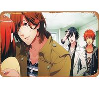 Nanami Haruka, Uta No Prince Sama, Ichinose Tokiya, Ittoki Otoya, Kotobuki Reiji - Póster de anime para decoración de pared del hogar, letrero de metal retro de 20 x 30 cm