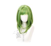 Nanamine Sakura Cosplay Peluca Anime WC atado Hanako Kun Mujeres 45cm Verde Resistente al Calor Pelo Sintético