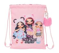 NANANA FABULOUS - Mochila Saco Plano Junior, Mochila, Ideal para Niños de Diferentes Edades, Cómoda y Versátil, Calidad y Resistencia, 26x34 cm, Color Rosa