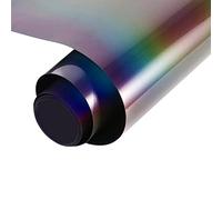 NANAPLUMS Lámina de plóter holográfica textil, reflectante, arco iris, lámina flexible, transferencia de calor, vinilo, lámina flexible para plóter textil para manualidades, camisetas, bolsos, ropa,