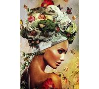 NANASUGUR Pintar con Numeros para Adultos Niños, DIY Pintura por Números,DIY Cuadro al óleo con Números,Decoraciones para el Hogar sin Marco 40x50cm-Hada de las flores
