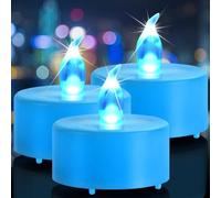 Nancia 50 paquete de velas LED sin llama con batería, velas de té eléctricas realistas y brillantes que parpadean, caja de larga duración de 200 horas para bodas, fiestas, decoración de festivales