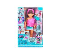 Nancy - 1001 looks! Muñeca morena con ropa moderna especial transformable, de colores que cambia de forma para hacer distintos estilismos, y accesorios de moda, a partir de 3 años, Famosa, (700016635)