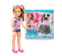 Nancy a Trendy Look Day, Set de Ropa para Muñecas, Incluye una Diadema y un Bolso, Prendas de Vestir Modernas de Ultimas Tendencia de Moda, para Niños de +3 años, Famosa (NACA0000)