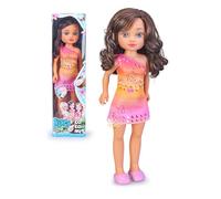 Nancy Coconut Brunette, Muñeca Vestida con un Conjunto Veraniego, Morena de Ojos Azules, Juguete con Olor a Coco Real, +3 años, Famosa (NAC88200)